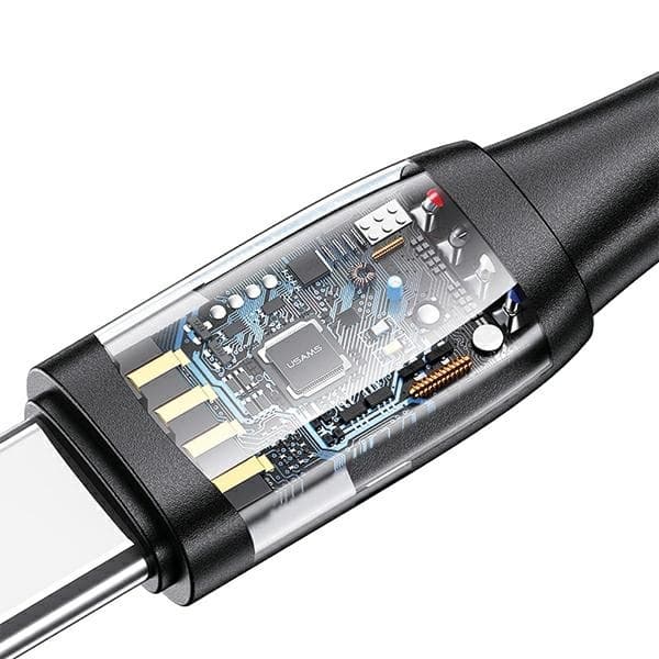 USAMS U85 Kabel 6-i-1 USB-C/USB/MicroUSB/Lightning 100W 2m - Lila