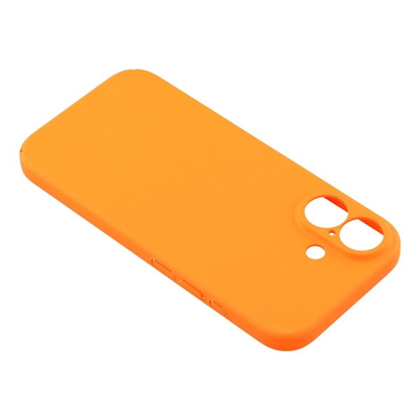 Mobilskal till iPhone 17 Skin-Touch Rubberized Hard PC - Orange Orange