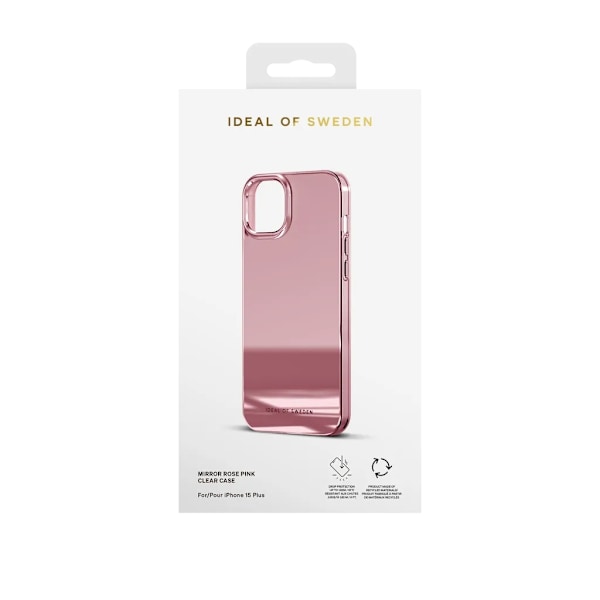 iDeal of Sweden iPhone 15 Plus Mobilskal - Mirror Rose Pink
