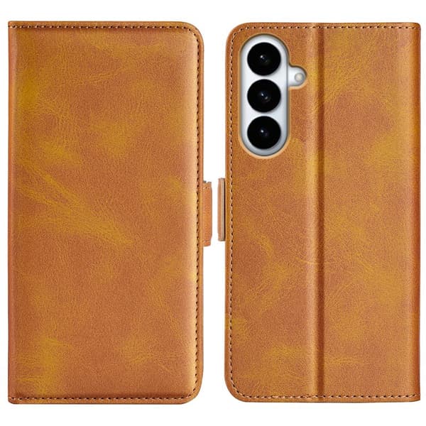 Plånboksfodral för Samsung Galaxy S26 Plus Konstläder - Gul