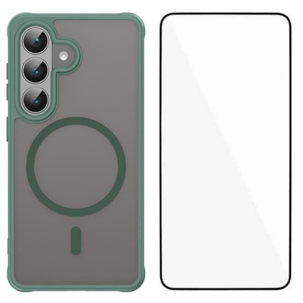 WANLONFENG Mobilskal för Samsung Galaxy S26 Plus Magnetiskt PC + TPU - Grön