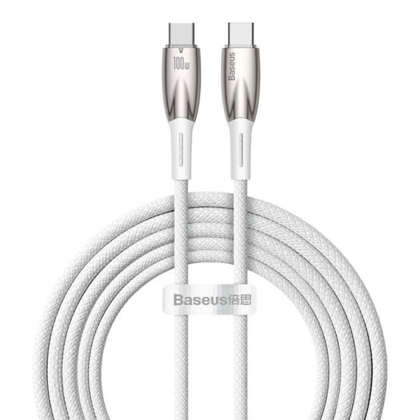 Baseus USB-C til USB-C kabel 100W - Hvid