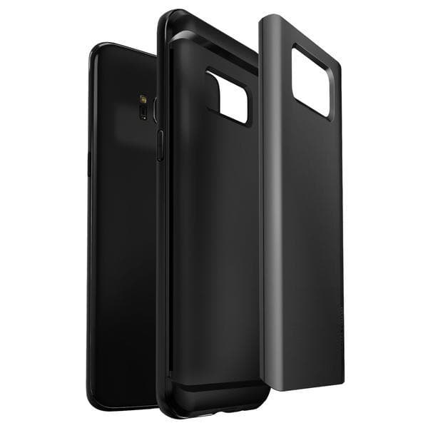Verus Hard Drop -kotelo Samsung Galaxy S8 Plus -laitteelle - tummanharmaa Silver
