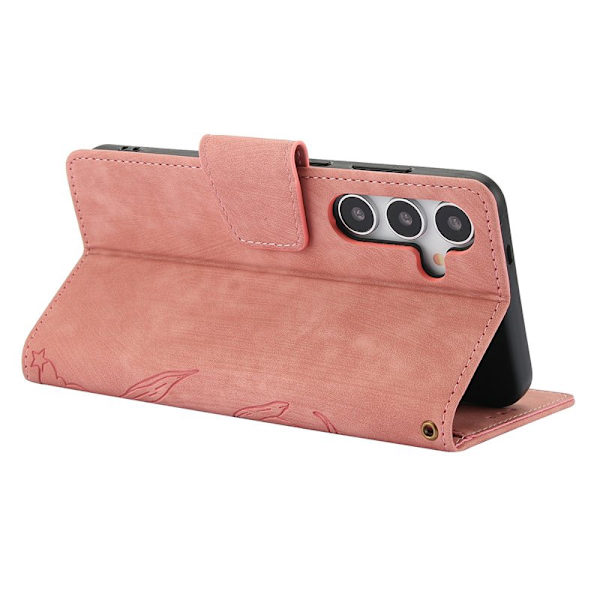 Plånboksfodral för Samsung Galaxy S26 Plus Konstläder - Rosa