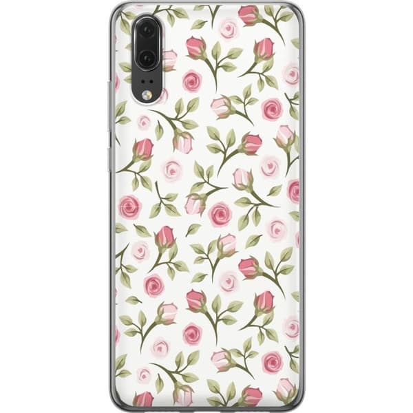 Mobilskal till Huawei P20 med Blommigt