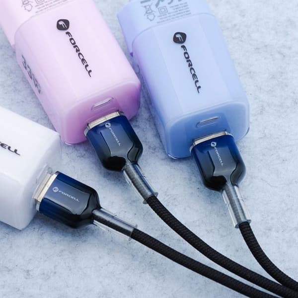 FORCELL USB-A till USB-C 66W Kabel 3A 1m QC4.0 C352 - Svart Svart