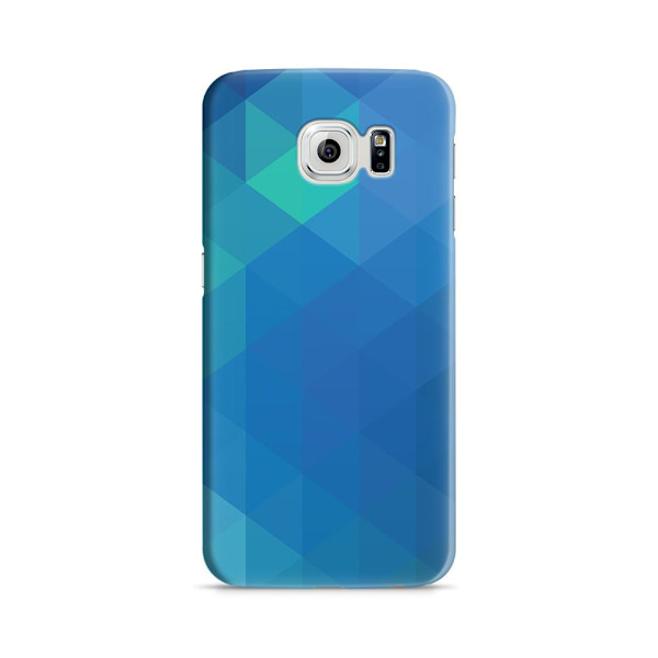 Skal till Samsung Galaxy S6 - Polygon - Blå