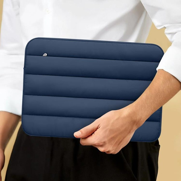 Tech-Protect Datorfodral 15"-16" Fluffy - Marinblå Blå