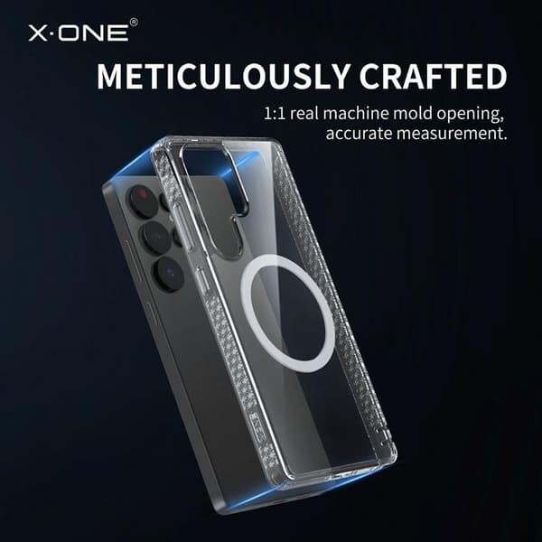 X-One Telefontaske til Galaxy S25 Dropguard Magnetisk - Klar Transparent