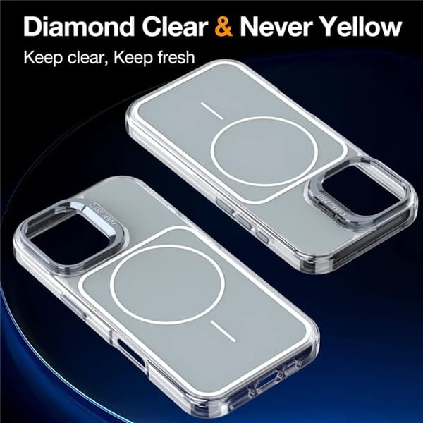 Mobilskal till iPhone 16 Plus MagSafe Lens Kickstand med Handrem - Grå Grå