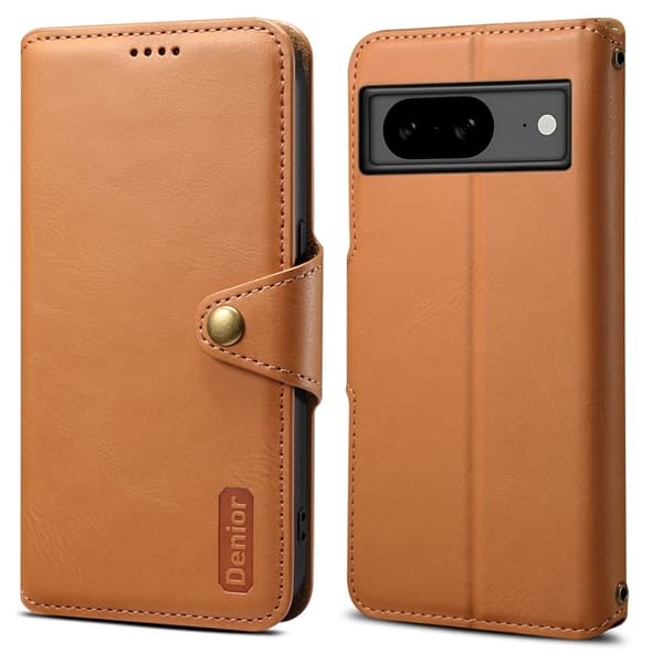 DENIOR Google Pixel 8 Plånboksfodral Konstläder Konstlädertextur - Khaki