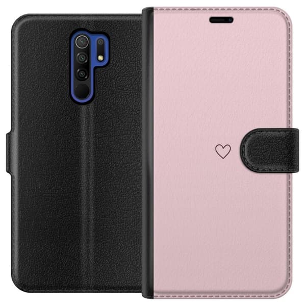 Plånboksfodral till Xiaomi Redmi 9 med Litet Hjärta