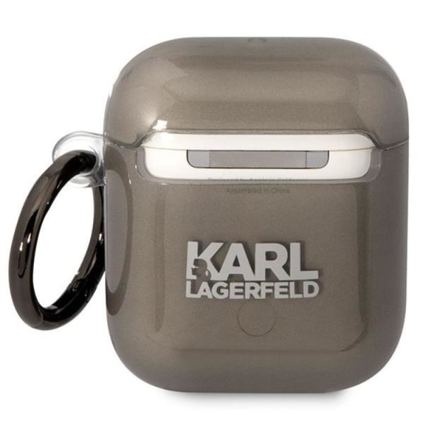 KARL LAGERFELD AirPods 1/2 Skal Karl`s Head - Musta