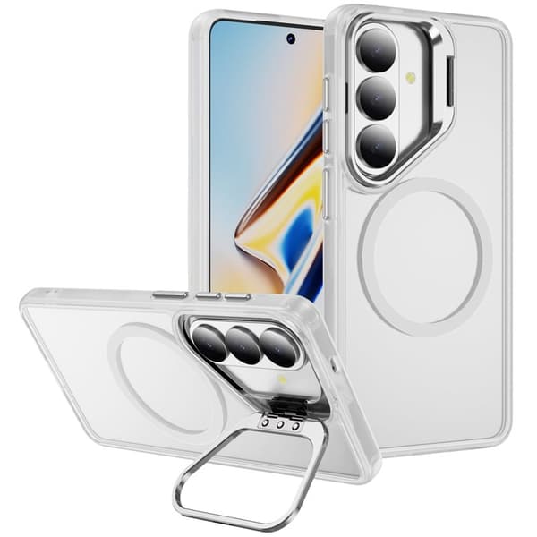 Mobilskal för Samsung Galaxy S26 Plus Magnetiskt Kickstand Plast - Transparent
