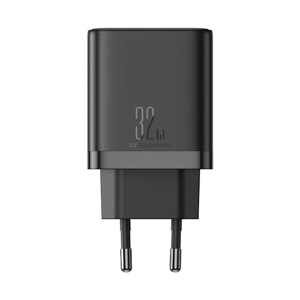Joyroom Snabbladdare 2x USB-C USB-A 32W - Svart