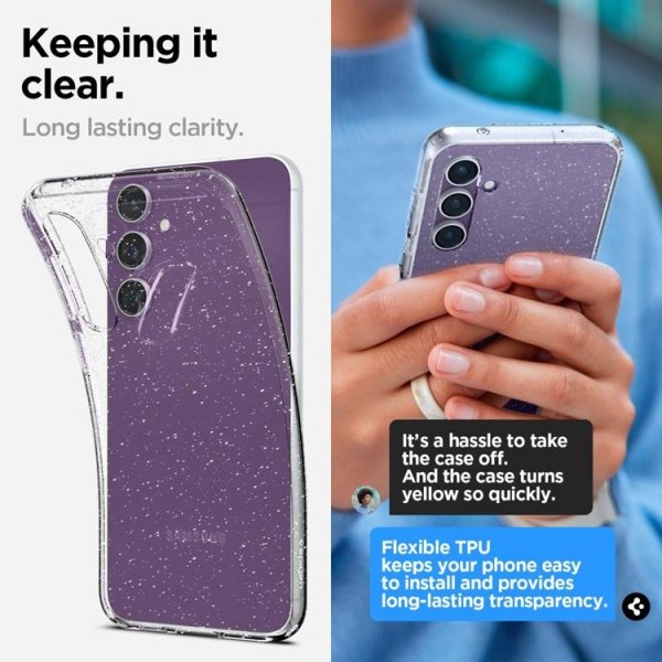 Spigen Galaxy S23 FE Mobile Cover Nestekide - Glitter Crystal