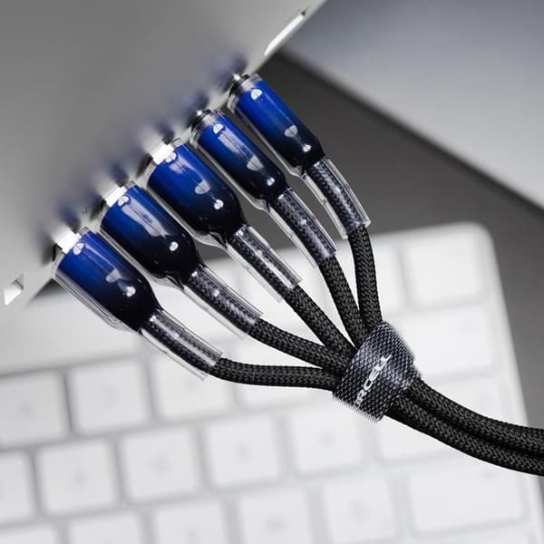 FORCELL USB-A till USB-C 66W Kabel 3A 1m QC4.0 C352 - Svart Svart