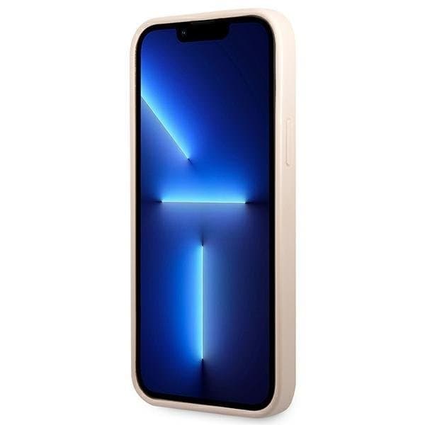 Guess iPhone 13 Pro Skal Korthållare Triangle Logo - Rosa Rosa
