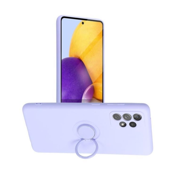 Forcell Galaxy A13 4G Cover Silikone Ring - Violet