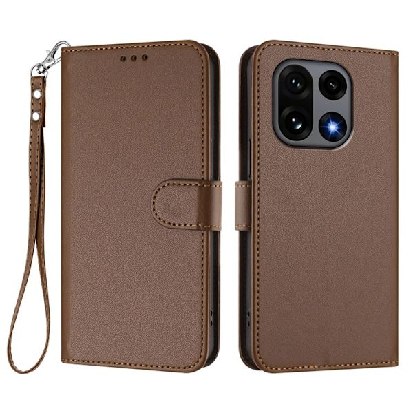 OnePlus 15 5G Plånboksfodral Konstläder Brun