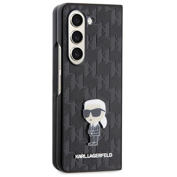 Karl Lagerfeld Galaxy Z Fold 5 Mobilskal Monogram Ikonik Pin Svart