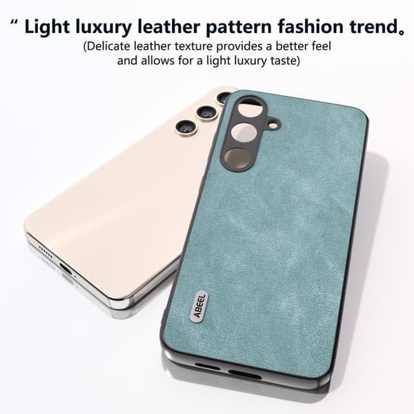 ABEEL Mobilskal till Samsung Galaxy S24 Scratch-proof PU Läder - Blå