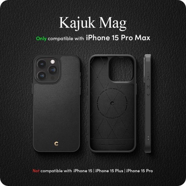 Spigen iPhone 15 Pro Max Mobilskal Magsafe Cyrill Kajuk - Svart
