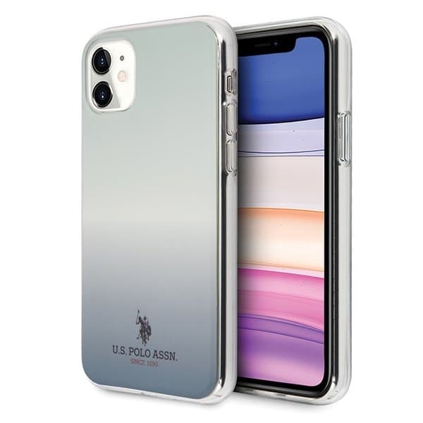 U.S. Polo Assn. Gradient Pattern Collection iPhone 11 Skal Blå Blue