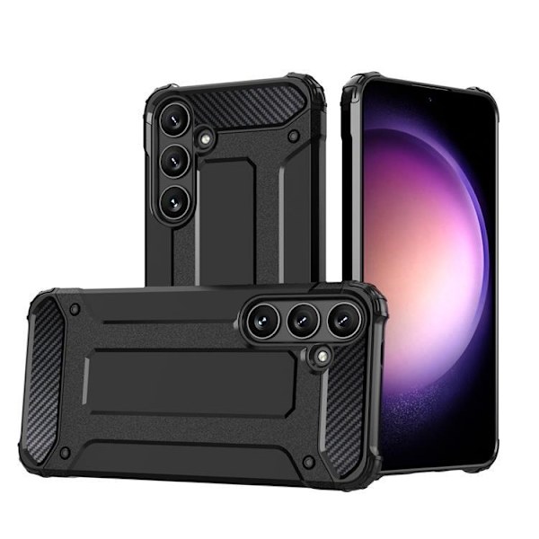 Galaxy S24 Plus Mobilskal Hybrid Armor - Svart Svart