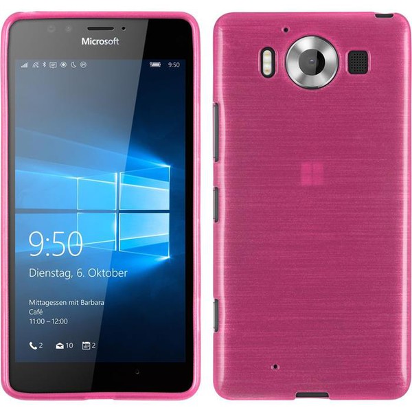 Brushed Flexicase Skal till Microsoft Lumia 950 - Magenta