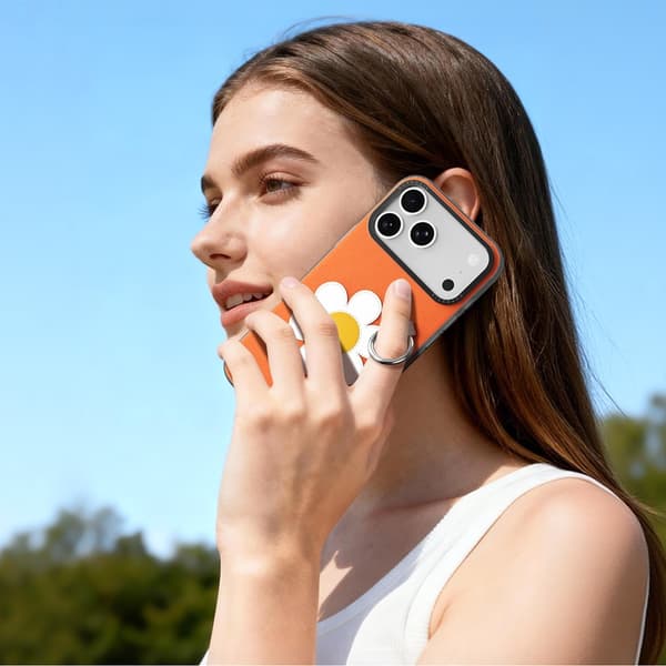 DUX DUCIS Mobilskal till iPhone 17 Pro Max Fingerring/Rem Luvy Series Orange