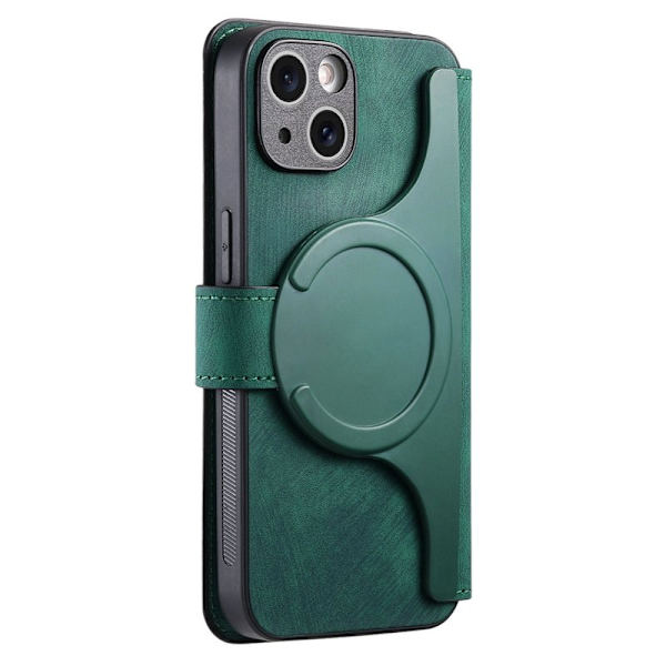 CASENEO iPhone 14 Plus Plånboksfodral Konstläder - Grön