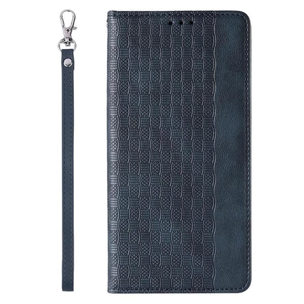Galaxy S23 Plus Lompakkokotelo Magnet Strap - Sininen Blå