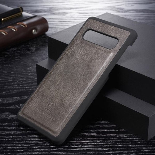 DG.MING Plånboksfodral 2-i-1 Split för Samsung Galaxy S10 - Grå grå