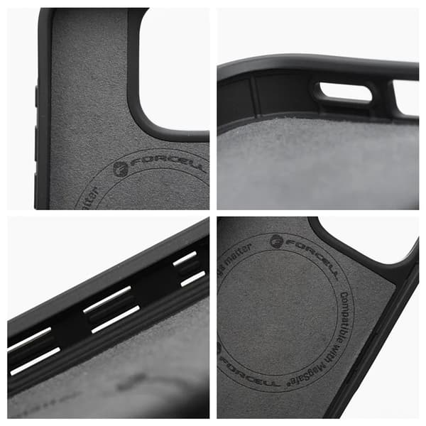 Forcell Mobilskal till iPhone 15 Pro Max MagSafe F-Protect Mirage Svart
