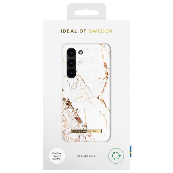 IDeal of Sweden Galaxy S23 Plus mobilcover - Carrara Gold