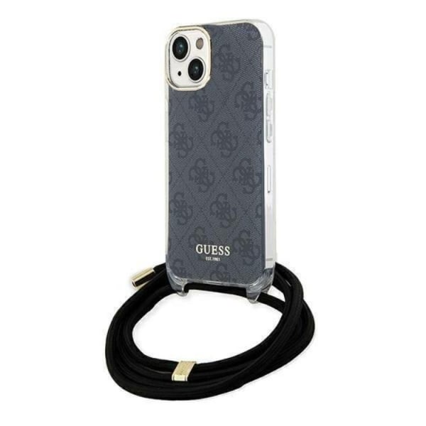 Guess iPhone 15 Pro Max Mobilskal Crossbody Cord 4G Print - Svar