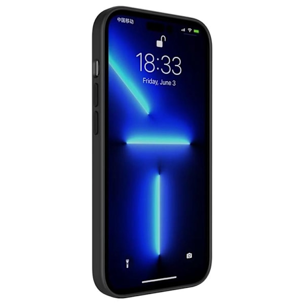 iPhone 14 Pro Skal Liquid Silicone - Svart Svart