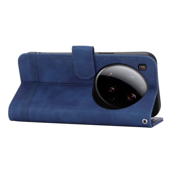 DIERFENG DF-03 för Xiaomi 15 Ultra Plånboksfodral Konstläder - Blå
