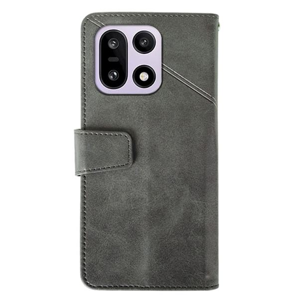 IDEWEI OnePlus 15 5G Plånboksfodral Calf Texture Konstläder - Grå Grå