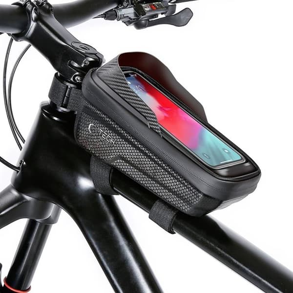 Tech-Protect Cykeltaske „M“ V2 Universal Sakwa - Sort Svart