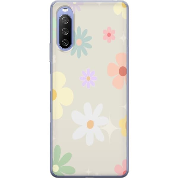 Mobilskal till Sony Xperia 10 III med fejdande blommor