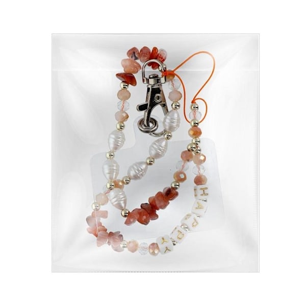 Happy Halsbandsrem för mobiler längd 44 cm - Orange
