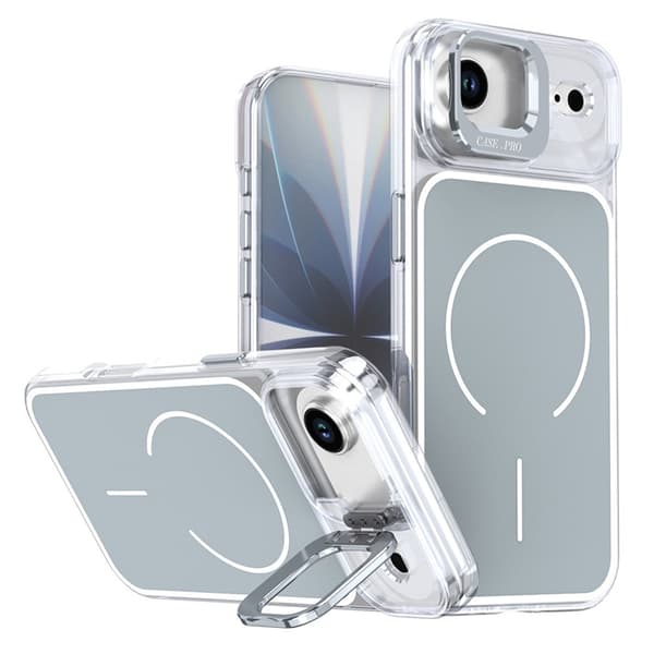 Mobilskal till iPhone Air MagSafe Lens Kickstand TPU + PC - Grå Grå