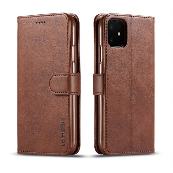 LC.imeeke iPhone 11 Plånboksfodral i Konstläder - Brun