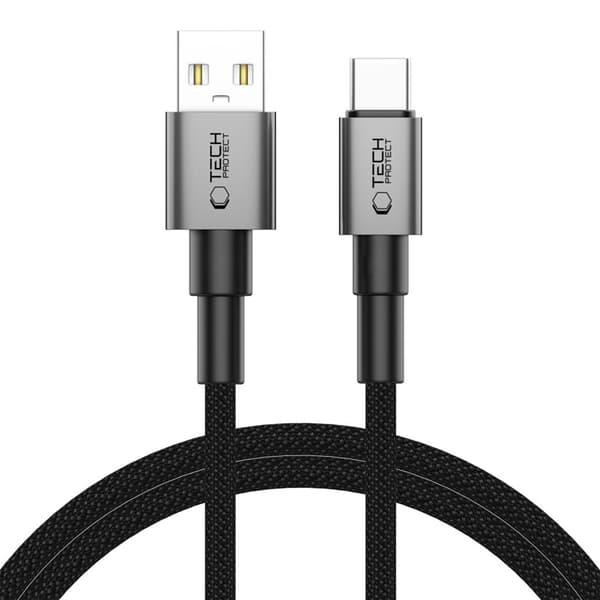 Tech-Protect USB-C Til USB-A Kabel Ultraboost 100CM 15W - Grå Grå
