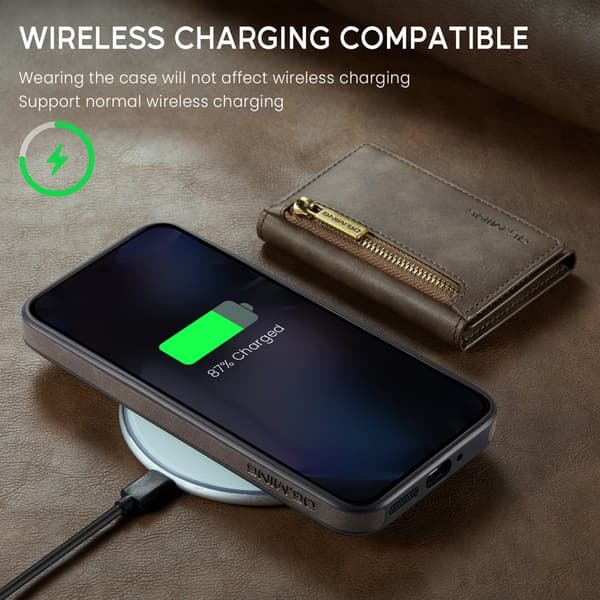 DG.MING M5 Series Mobilskal till Google Pixel 9 Pro XL Konstläder Brun