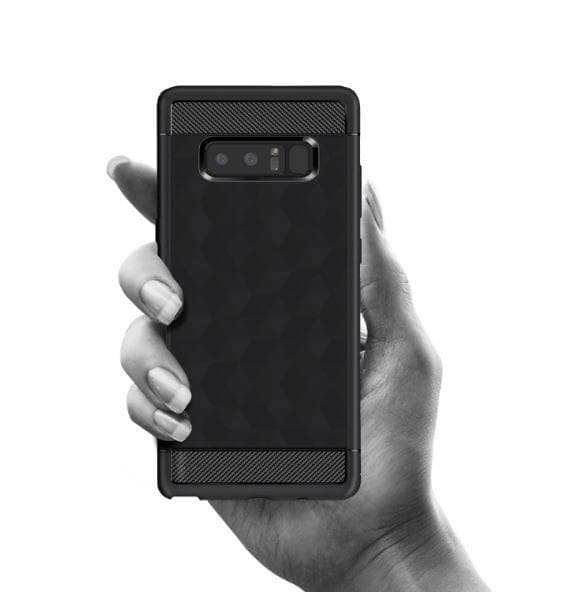 IVSO Geometric Hexagon -kuori Samsung Galaxy Note 8 - Musta Black