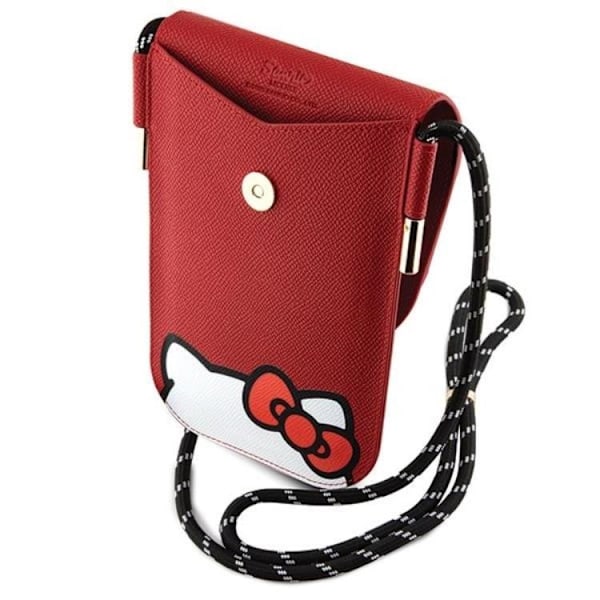 Hello Kitty Halsbandsfodral Läder Hiding Kitty - Röd