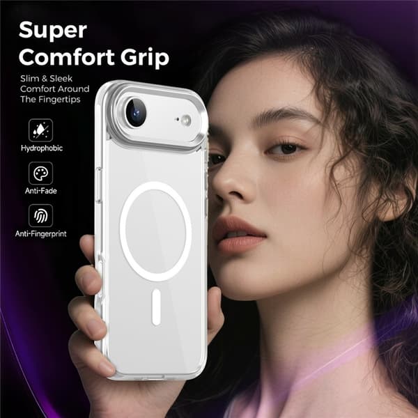 Mobilskal till iPhone Air MagSafe TPU+PC - Transparent Transparent